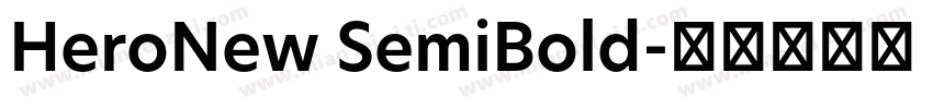 HeroNew SemiBold字体转换